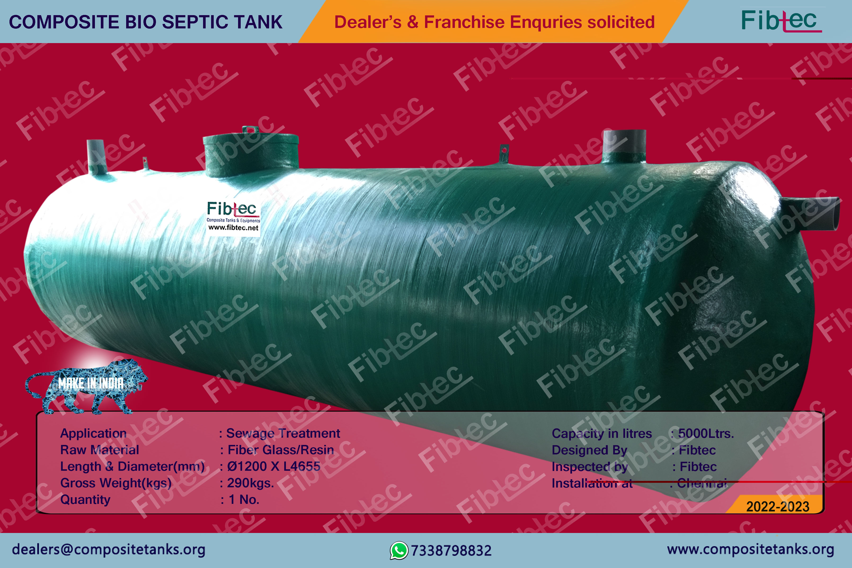 FRP_Non_filling_Septic_Tank